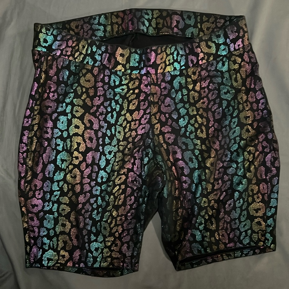 Torrid Pride Leopard Print Bike Shorts 🏳️‍🌈
